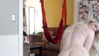 Petite Blonde Nanny Strips For Boss On Hidden CCTV While She Finger Fucks Wet Pussy
