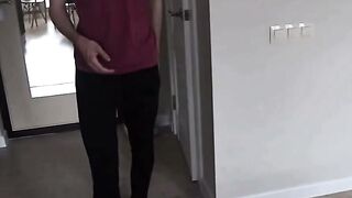 German Teen Tea Deepthroats & Gaped Anal Creampie in Black Lace POV
