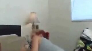 Amateur Dom Forces Bound Sub To Swallow 4 Cumshots On Bed