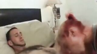 Amateur Dom Forces Bound Sub To Swallow 4 Cumshots On Bed