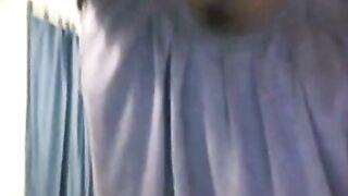 Black Chubby MILF Strips Off Clothes on Webcam Cam Show