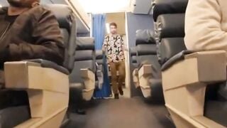 Hazel Grace Deepthroats Young Guy On Private Jet | Amateur MILF Rides Cock