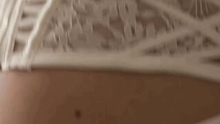 Blake Blossom Deepthroats Hard Cock & Swallows Cum In White Lace Lingerie