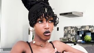 Busty Ebony Teen Deepthroats Big Cock During Job Interview