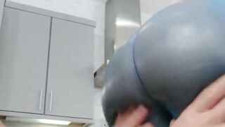 Kayla Kayden Rides Big Cock In Kitchen Wet Pussy Close Up