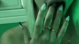 Tattooed Blonde Slaps Ass & Teases Wet Pussy in Tight Stockings
