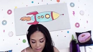 Abigail Mac Deepthroats Massive African Cock & Gets Tight Pussy Creampie