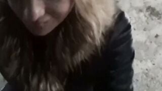 Mature Neighbor Sucks Cock POV Big Tits Blowjob