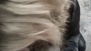Mature Neighbor Sucks Cock POV Big Tits Blowjob