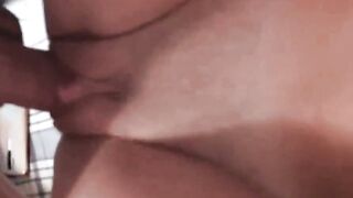 Amateur Teen Gets Hard Fucked and Cumshot on Her Tight Ass