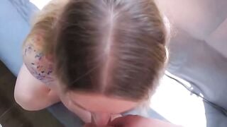 Deaf Blonde MILF Deepthroats Cock Then Gets Ass Fucked With Creampie