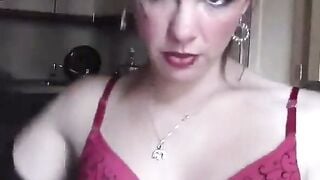 Smoking Cougar Sucks Cock While Talking Nasty Amateur MILF