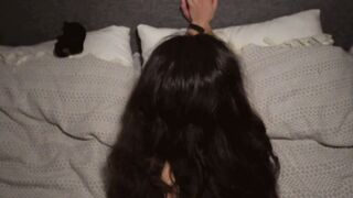 Stepsister Pounded Raw in Blue Lace Lingerie Before School