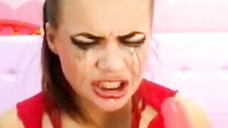 Amateur Webcam Girl Deepthroats Huge Sex Toy