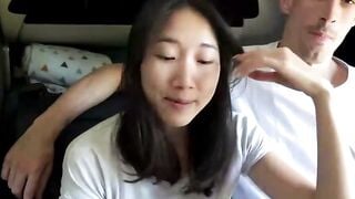 Luna Deepthroats Hard Cock In Car And Swallows Cum By The Lake