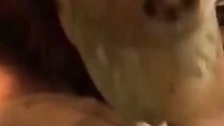 Kamilla Danish Brunette Sucks Cock On Big Saggy Tits