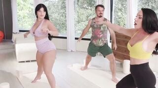 Kasey Kei Deepthroats Robby Apples in Bareback Anal Threesome with Busty Aleksa Mink