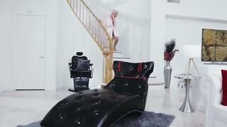 Blonde Teen Bound in Pink Lingerie Gets Forced Anal Creampie