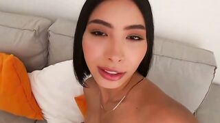 Abigail Mac Deepthroats Neighbor's Thick Cock & Anal Toys in Teal Lingerie