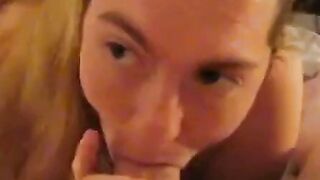 Webcam Deepthroat: Sucking Daddy's Cock Until Face Cum