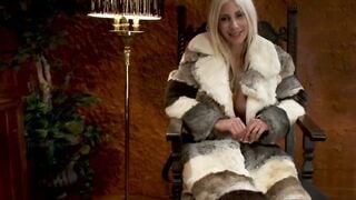 Puma Swede Sucks Clit With Machine While Purple Dildo Rims Oiled Ass