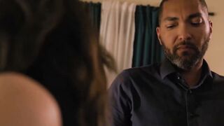 Kimmy Kimm Deepthroats Tattooed Black Neighbor's BBC on Leather Couch