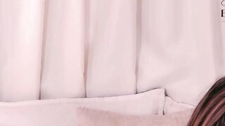 Lilian Mendoza Sucks Black Dildo While Fingering Tight Pink Pussy