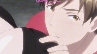 Busty Anime MILF Trapped in Prison Bars for Public Gangbang Creampie