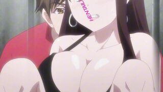 Busty Anime MILF Trapped in Prison Bars for Public Gangbang Creampie