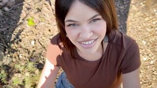 Rossa Vaxx Deepthroats Cock Raw Outdoor Forest Cum Swallow