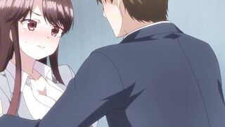 Anime Boss Trapped in Office Gets Throat Fucked & Creamed on Desk