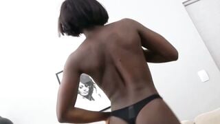 Ebony Teen Casting Audition: Tight Black Girl Gets Fucked on Camera