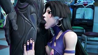 Shemale Deepthroats Alien Monster Tentacle in 3D Hentai Lab