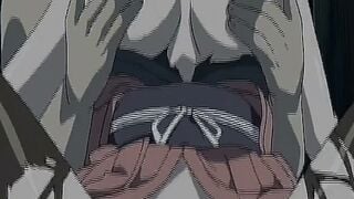 Brunette Anime Girl Sucks Cock & Gets Hard Creampie in Doggystyle Hentai