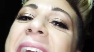 Tattooed Glory Hole Deepthroat Swallowing 14 Cumshots