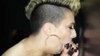 Tattooed Glory Hole Deepthroat Swallowing 14 Cumshots