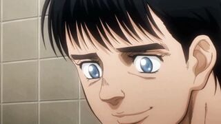 Bara Muscle Daddy Raw Anal Creampie on Teen Boy in Dirty Washroom