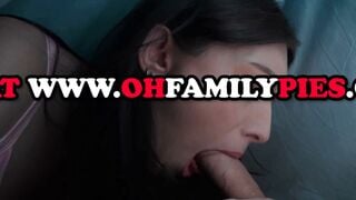Petite Stepsister Deepthroats Stepbro's Massive Dick In POV Blowjob