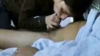 Petite French Amateur Sucks Cock in Raw Home Sex Tape