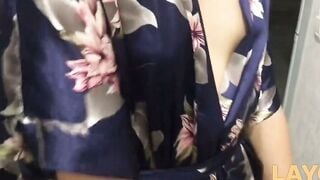 POV Deepthroat Blowjob: Brunette Wife Sucks Cock & Takes Cumshot
