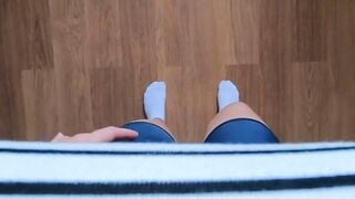 POV German Teen Fingers Tight Pussy To Solo Orgasm