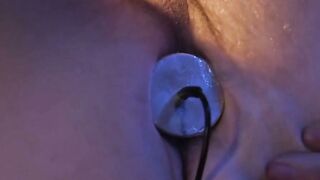 Sebastian Keys Gagged Leather Harness Cage Edging Pierce Paris Sucks Cock Electro Plug