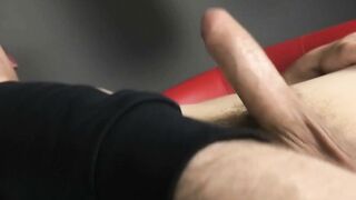 Axel Green Gets Oiled Twink Handjob And Prostate Fingering On Red Chair