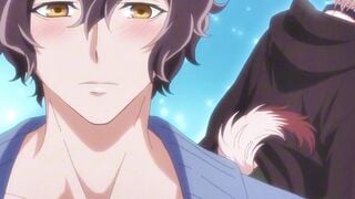 Hentai Bear Sucks Cock & Anal Sex on Wet Floor (ENG DUBBED)