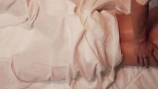 Tattooed Ass Massage Turns To Rough POV Creampie On White Sheets