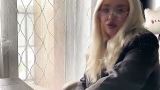 Amber Leah Deepthroats Hard Cock And Swallows Cum In Amateur Tutor POV