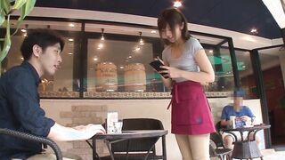 https://bit.ly/2ZEBZYm No bra!? A tiny breasts Hottie clerk make me  excited about her working appearance without noticing her erect nipples... Japanese amateur private porn. [Part 1]