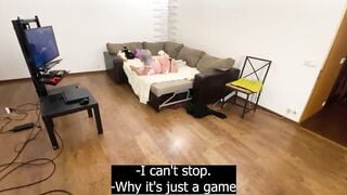 CUM INTO SISTER'S VAGINA WHILE SHE WAS HAVING FUN FILM GAMES