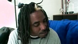 Slender chocolate milf lady riding her neighbor’s rough dick