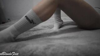 Bombshell Blonde Into Big Socks, You Need to Watch It - Miley Grey